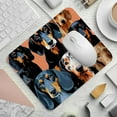 thumbnail image 2 of Dachshund 8.3x9.8 Inch Square Non-Slip Rubber Bottom Mouse Pad, Desk Pad, Desk Mat - Printed Design for Office and Gaming, 2 of 6