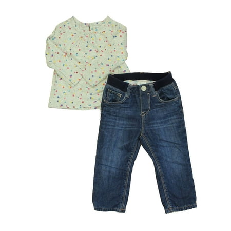 

Pre-owned Gap Girls Grey | Multi | Polka Dots | Blue Apparel Sets size: 12-18 Month