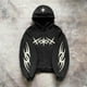 thumbnail image 3 of Sudadera con capucha Y2k Retro Black Star Patchwork Fashion Loose Oversize Bordado Sudadera con capucha Ropa urbana gótica para hombres, 3 of 4