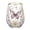 B, variant on A Stemless Wine Glass With Gold Rim Turtle Floral Printed Design