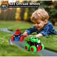 thumbnail image 4 of Awsogiff Juguetes de dinosaurios para niños de 3, 4 y 5 años, paquete de 2 dinosaurios con fricción de empuje y tracción, Monster Truck, coches de dinosaurio para niños de 3 a 5 años, regalos de cumpl, 4 of 5