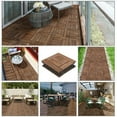 thumbnail image 3 of Renwick 12” x 12” Interlocking Wood Flooring Tiles for Deck, Pack of 27, Brown, 3 of 9
