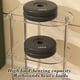thumbnail image 5 of Clear Plastic Desktop Organizer Shelf with Metal Frame for Cosmetics and Toiletries Storage, 2-Tier or 3-Tier, 5 of 6