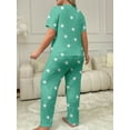 thumbnail image 2 of Musefolio Womens Plus Size Pajama Set with Star Print Comfy and Stylish Sleepwear 1X-5X, 2 of 7