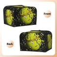 thumbnail image 3 of Gaeub Ball Print 4 Slice Toaster Cover,Bread Machine Cover,Dustproof Fingerprint Protectors and Greasy Protection Anti-sputtering, 3 of 7