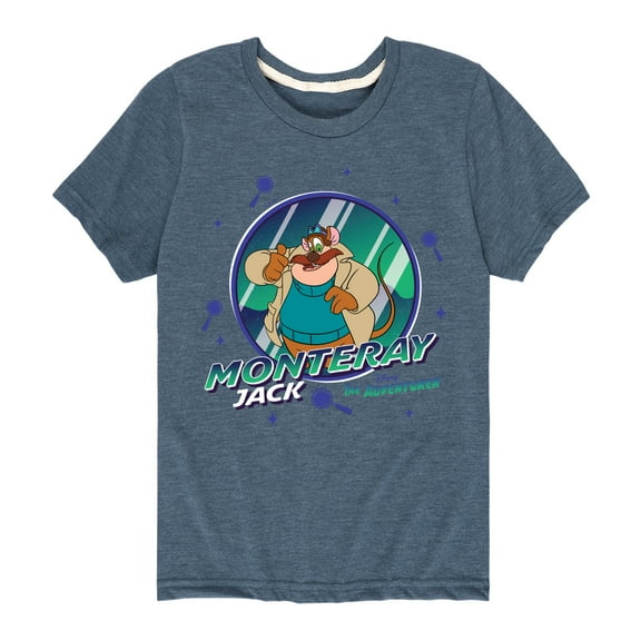 Chip 'N Dale Rescue Rangers - Monteray Jack Dark - Toddler And Youth Short Sleeve Graphic T-Shirt