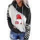 thumbnail image 1 of Moda mujer estampado manga larga cómoda transpirable cuello redondo camisa Tops Pompotops FGAJ11287, 1 of 8