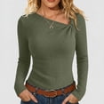 thumbnail image 2 of yillto Womens Ribbed Top Lightweight Sweaters Fashion Slim Long Sleeve Dressy Casual Pullover Tops, 2 of 7