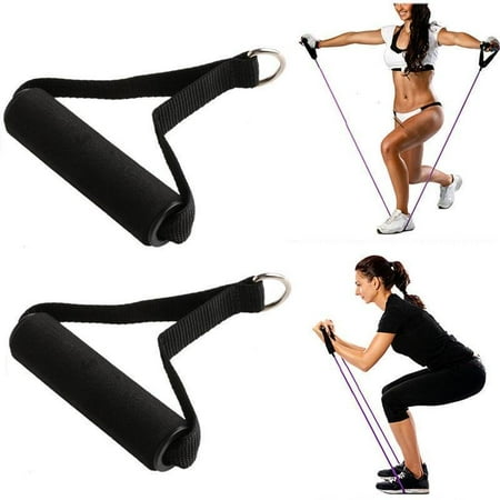 1pcs Gym Resistance Band Handles Heavy Duty Cable Machine Attachment with ABS Core Fitness Exercise Training