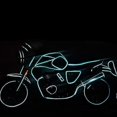 thumbnail image 3 of Cinta adhesiva reflectante para bicicleta, noctilucente, impermeable, fluorescente, decoración para bicicleta, azul, 3 of 4