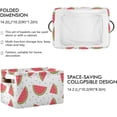 thumbnail image 3 of Watermelons Storage Basket, Durable Canvas Organizer With Handles Large Collapsible Storage Bins Boxes for Home Office - 1 Pack Home Decor, 3 of 7