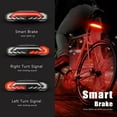 thumbnail image 4 of CHOK 5-in-1 Smart Bike Tail Light with Turn Signals and Brake Light  Bike Horn Bike Alarm USB Rechargeable Bike Rear Light with Remotes, 4 of 7