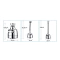 thumbnail image 4 of Anti splash Faucet Aerator Extender Flexible Water saving Kitchen Tap Head 19cm + Adapter, 4 of 9