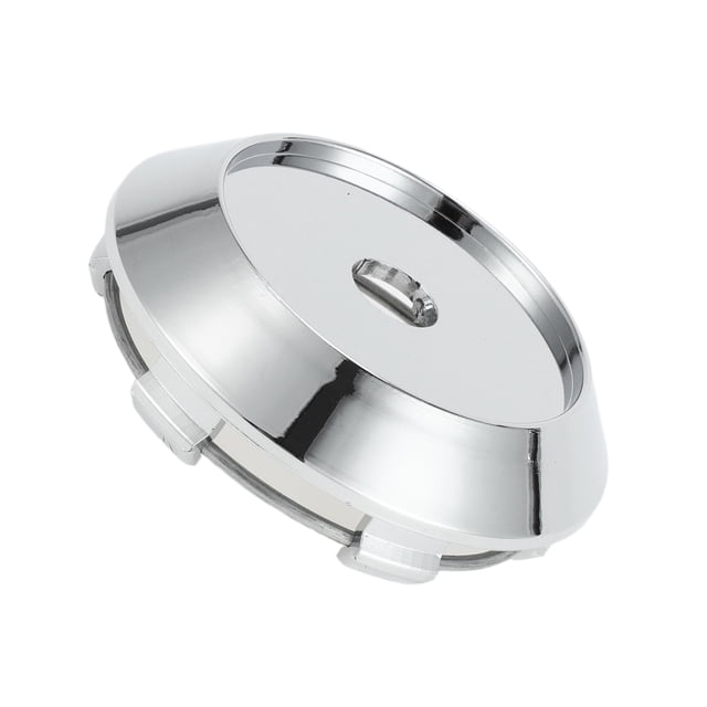 Tapas Centrales de Cubo de Rueda de Automóvil Unique Bargains 70mm 2.76" OD Cubierta de Cubo Central Resistente a Rayones Plástico Cromado Tonal Plata