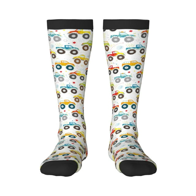 Lukts Chaussettes Motif Camions Monstres pour Femmes et Hommes, Cadeaux pour Golf, Chasse, Camping, Randonnée, Ski, Lecture, Sports et Plus