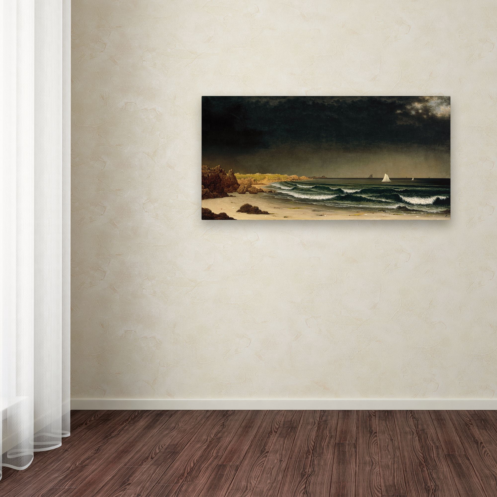 Martin Johnson Heade 'Approaching Storm' Canvas Art