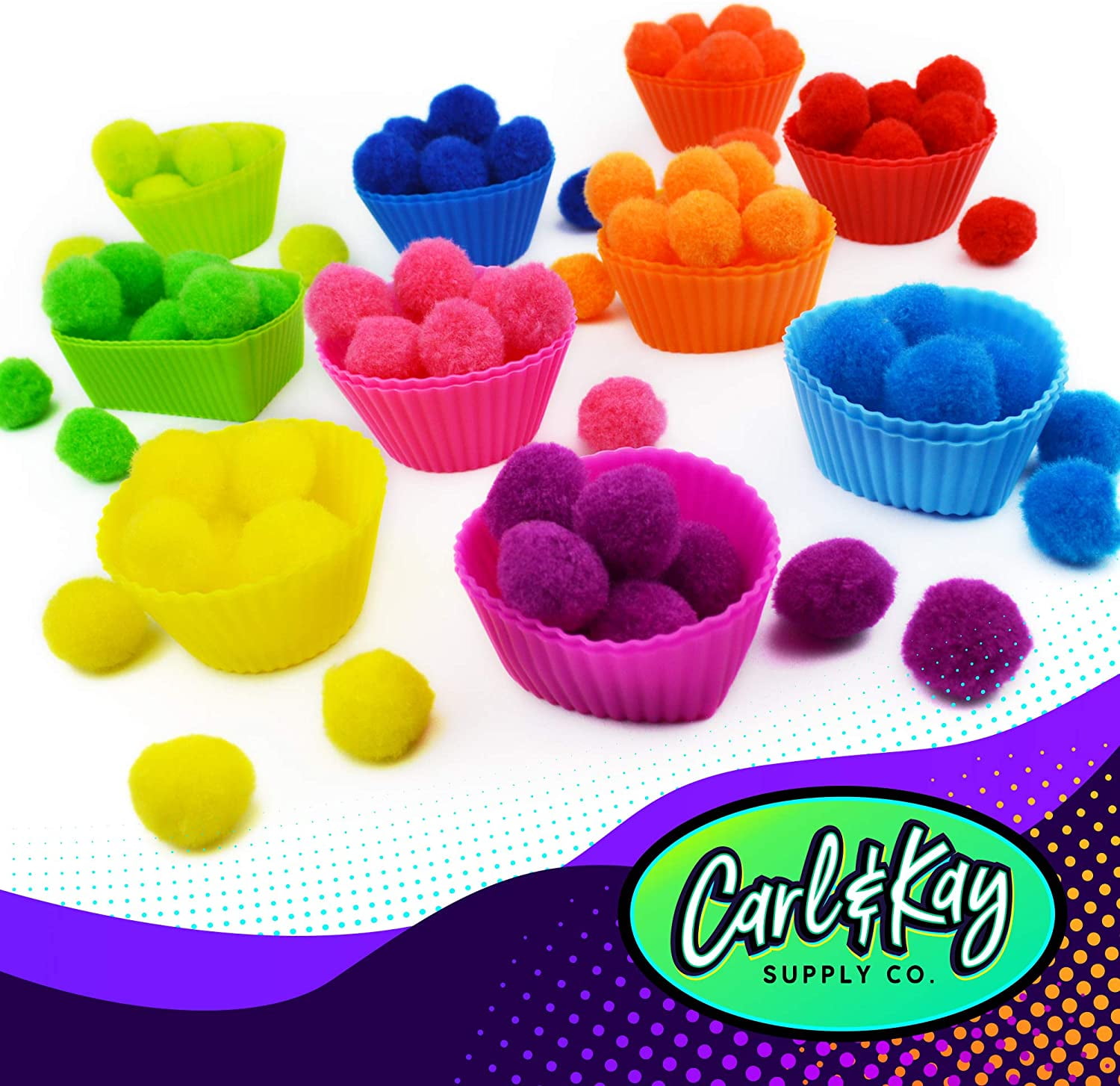 Assorted Color Pom Pom Balls at Rs 117/pack in Surat