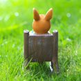 thumbnail image 4 of Bunny Sitting Rocking Chair Figurine Finely Designed Cute Appearance for Home Table Desktop Ornament, 4 of 10