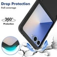 thumbnail image 5 of ELEHOLD for Samsung Galaxy Z Flip 7 2025 Case, Rugged Hard PC Soft TPU Hybrid Anti-Drop  Shockproof Non-Slip Slim Fit Case for Samsung Galaxy Z Flip 7 2025 ,Black, 5 of 6