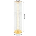 thumbnail image 3 of 2Pcs Acrylic Crystal Vases Wedding Centerpieces Gold Flower Stand Tabletop Decor, 3 of 12