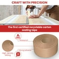 thumbnail image 6 of T.R.U. WAT-WAE Water Activated Reinforced Kraft Paper Gummed Tape (3 in. x 375 ft. (Pack of 2), 6 of 6