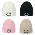 thumbnail image 3 of OOKWE Pupil Outdoor Riding Hat Skin-friendly Knitted Hats with Embroidered Expression, 3 of 14