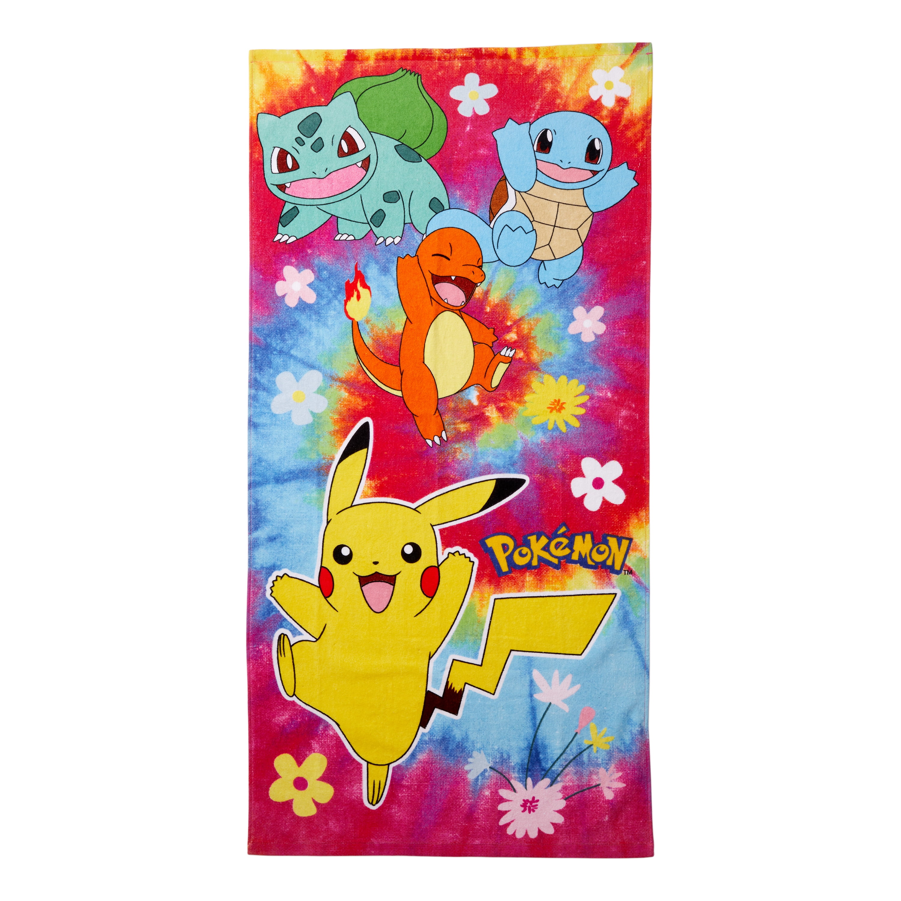 Pokemon Kids Cotton 2 Piece Towel and Washcloth Set Tie Dye Walmart