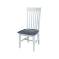 thumbnail image 3 of International Concepts Solid Wood Dining Side Chair in White and Gray (Set of 2), 3 of 7