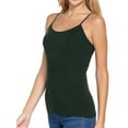 thumbnail image 4 of Active Basic Women & Juniors Solid Plain Adjustable Spaghetti Strap Layering Cropped Camisole Tank Top, 4 of 4