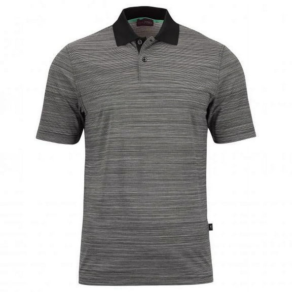 Golfino - CASUAL DRIVE STRETCH POLO, Striped men's casual short-sleeved functional golf polo Quick Dry size 36 (small)