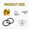 thumbnail image 2 of WANNGWE 4PCS Universal Car Bumper Quick Release Clips Fasteners Kit, Front and Rear Bumper Fasteners, Ultimate Fastening Solution for Quick Bumper Release, Fits Bumper, Trunk, Fender, U25310-11092, 2 of 7