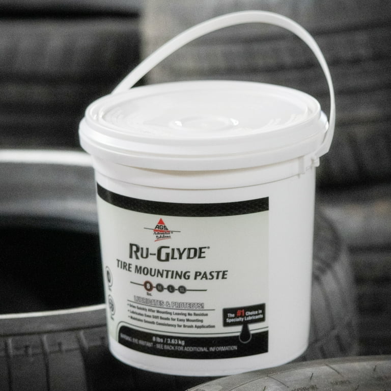 AGS Company Ru-Glyde Lubricating Tire Mounting Paste Low Profile 8 lb Pail