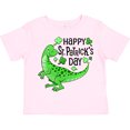 thumbnail image 3 of Inktastic Happy St. Patrick's Day Green Dinosaur Boys or Girls Toddler T-Shirt, 3 of 5