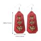 thumbnail image 3 of pares de pendientes para mujer, pendientes con forma de corazón, pendientes de lágrima para el día de San Valentín, pendientes de cuero para el día de San Valentín, pendientes colgantes, 3 of 3