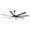 80" Black, variant on LEDET 96 in. 8-Aluminum Blades Black and Nickel indoor LED Ceiling Fan with remote