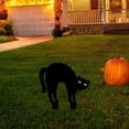 thumbnail image 3 of DefiDgd Halloween Metal Cat Garden Stakes Black,Silhouette Style Yard Decor with Green Eyes Design for Outdoor Lawn Flower Bed Patio Porch Pathway Home Holiday Decoration(II), 3 of 8