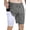 Gray, variant on Luxtrada Mens Running Short Workout Running Shorts 2-in-1 Stealth Shorts (Gray,M)