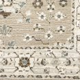 thumbnail image 4 of HomeRoots 510108 2 x 3 ft. Beige Ivory Blue Green & Purple Oriental Power Loom Stain Resistant Rectangle Area Rug, 4 of 7