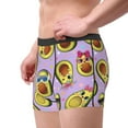 thumbnail image 2 of Pofeuu Cartoon Avocados Print Men’s Boxer Briefs, Moisture-Wicking Underwear, Regular,Trunk-X-Large, 2 of 5