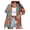 Light Blue, variant on Women Blouses Dressy Casual Work Business Shirts Button Down Floral Print Short Sleeve Lapel Collared Fashion Tops