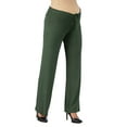 thumbnail image 2 of 24seven Comfort Apparel Comfortable Stretch Draw String Maternity Pants, 2 of 4