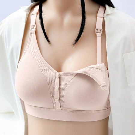 

Fjofpr Pregnant Women s Plain Color Bra Maternity Nursing Bras Push Up Bra