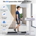 thumbnail image 3 of SWERTOY Walking Pad Running Machine Walking Machine for Home Under Desk Treadmill with LED Display and 12 Preset Programs 2.27HP Portable Treadmill Jogging Machine for Office Small Space, 3 of 8