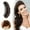 Black, variant on Barrettes Hair Bun Clip for Volume Natural Hair Bump Pad False Hair Accessory for DIY Styling Elegant Hair Tool for Effortless Updos and Enhancing Hair Volume