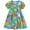 Blue forest, variant on WIBACKER 2-7T Toddler Girl Boho Holiday Casual Dress Short Sleeve Summer Dresses for Kids - 1 Piece Blue Forest