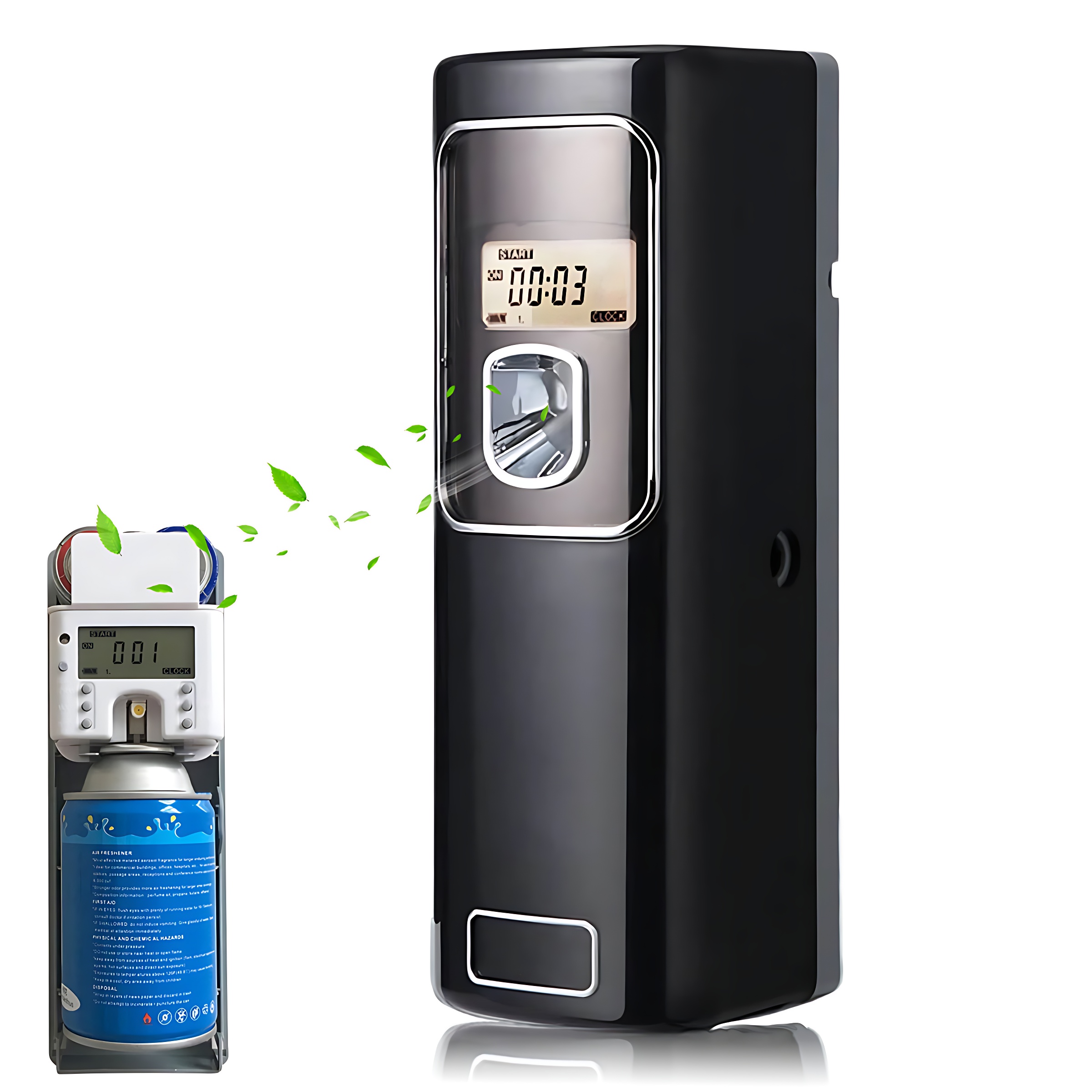 Petyoung Automatic Air Freshener Dispenser,Wall Mount/Free Standing Auto Air Freshener Dispenser, Programmable Aerosol Spray Perfume Dispenser with timer