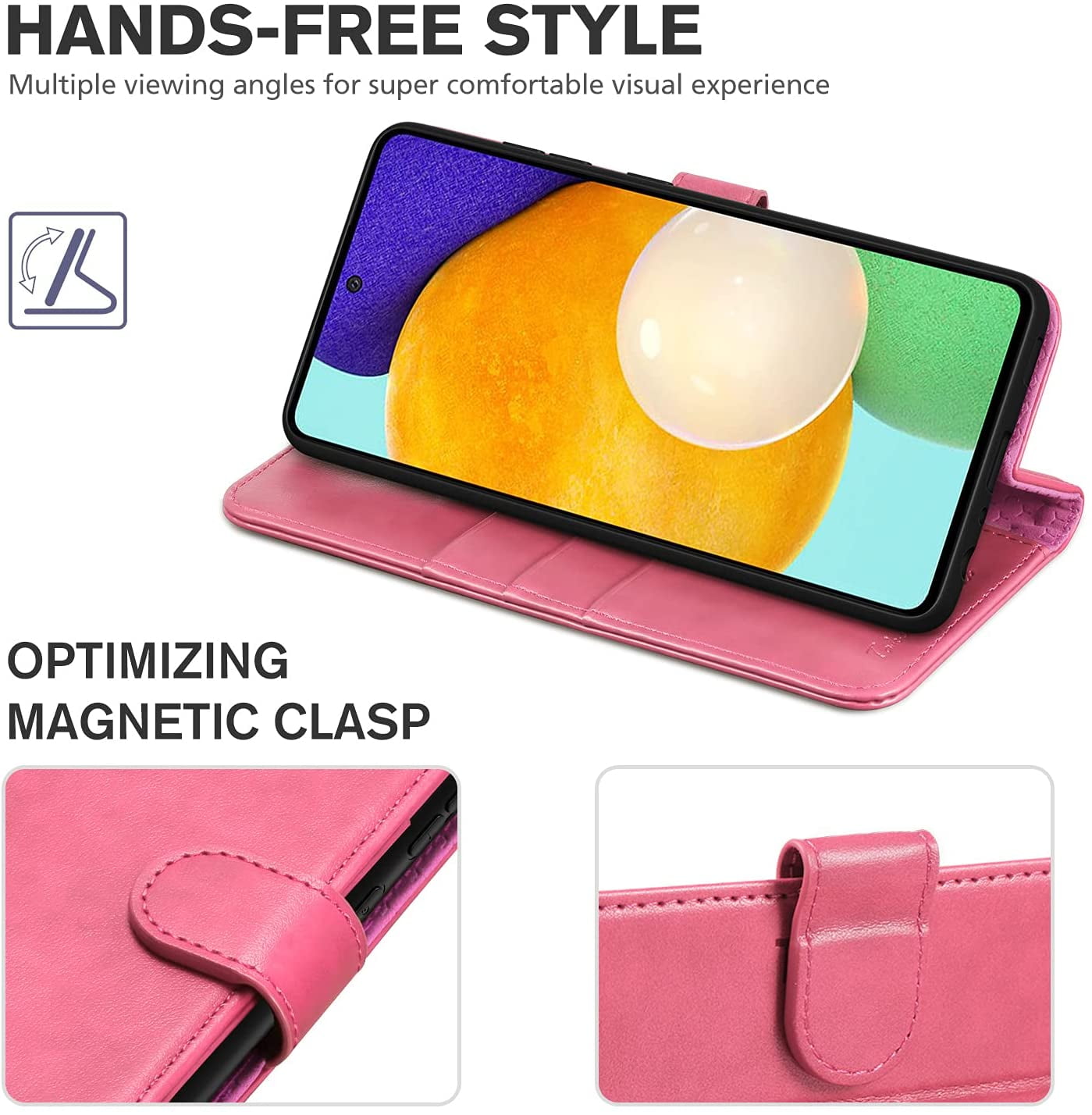 Folio Wallet Case with PU Leather Card Slots RFID Blocking Magnetic Clasp Kickstand TPU Shockproof Design Case Compatible with Galaxy A52/A52S 4G/5G 6.5 TUCCH Galaxy A52S/A52 Case Myrtle Green Folio Wallet Case with PU Leather Card Slots RFID Blocking Magnetic Clasp Kickstand TPU Shockproof Design Case Compatible with Galaxy A52/A52S 4G/5G 6.5 TUCCH Galaxy A52S/A52 Case Myrtle Green