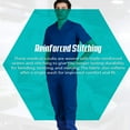 thumbnail image 5 of ACTIVE UNIFORMS Men Scrub Set Medical Scrub Top and Pants (True Royal Blue, Large), 5 of 6