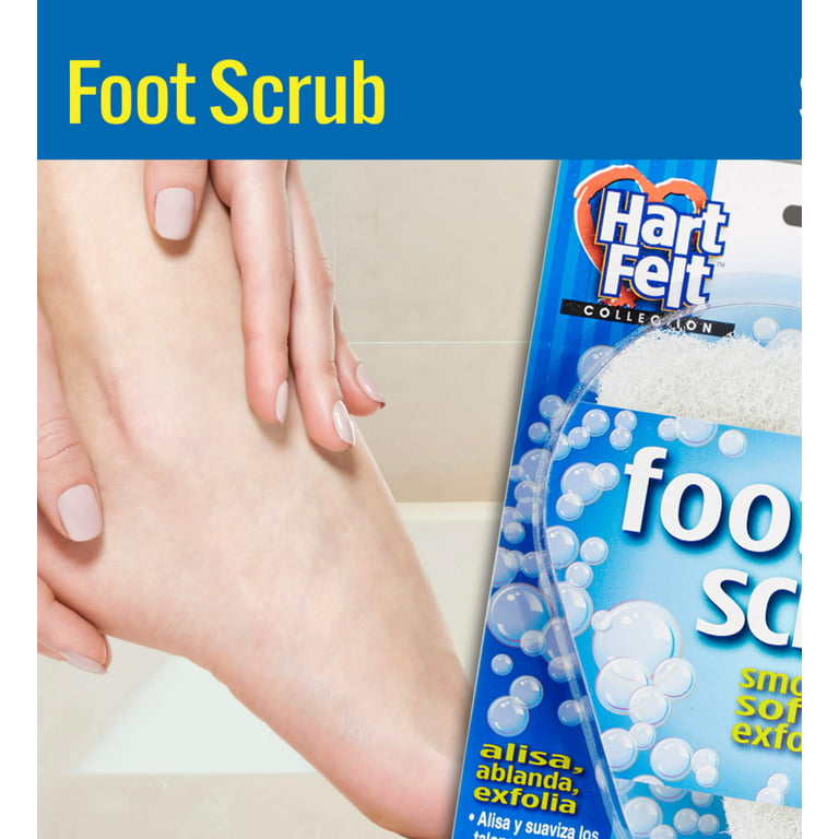 HartFelt Foot Scrub Exfoliating Skin Care Sponge Pad, Smooth Heals and Toes  for Pedicure Feel, 25 Pack