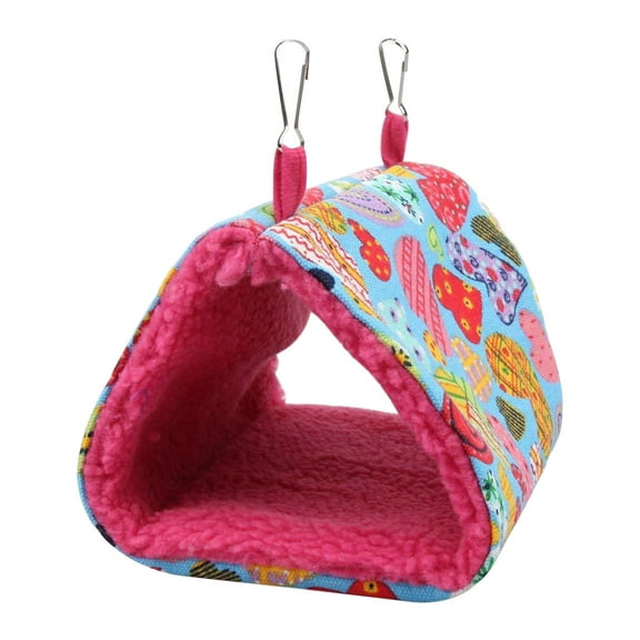 FAMTKT Winter Warm Bird House Plush Bird Hanging Cave Happy Hut Bird Parrot